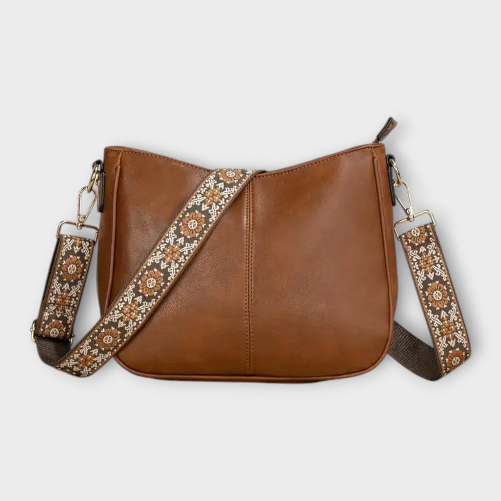 Women’s Vegan Crossbody Bag - Adjustable Strap Compact Design - Olivia