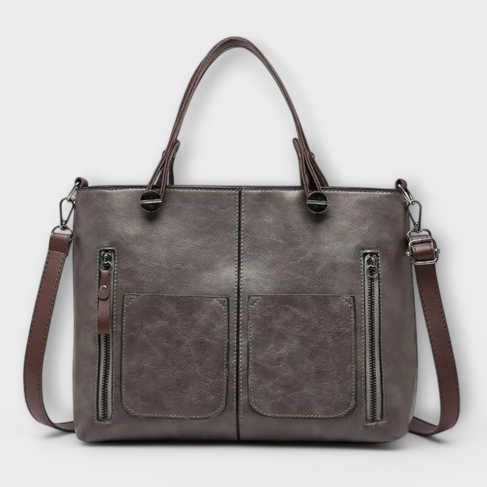 Women’s Elegant Leather Tote Bag - Large Capacity Everyday Bag - Lora