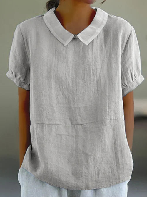 Women’s Vintage Collar Blouse – Classic Chic Casual Blouse – Eleanor