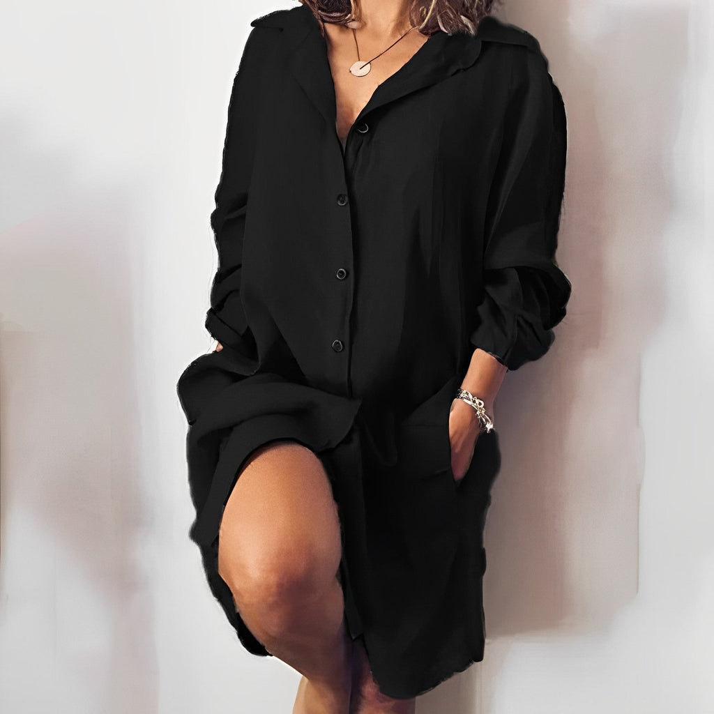 Women’s Blouse – Casual Everyday Relaxed Blouse – Paige