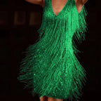 Elin | Sparkly Tassel Mini Dress