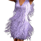 Elin | Sparkly Tassel Mini Dress