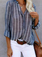 Women’s Striped Blouse – Casual Summer Blouse – Lotte