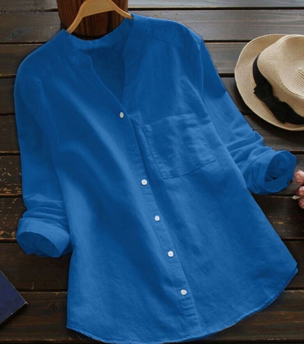 Women’s Shirt – Loose Relaxed Fit Casual Shirt – Vera