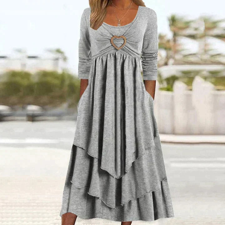 Women’s Evening Dress – Elegant Simple Maxi Gown – Fleur