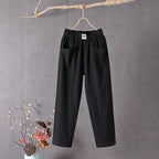 Women’s Pocket Casual Pants - Straight Leg Utility Trousers - Daniela