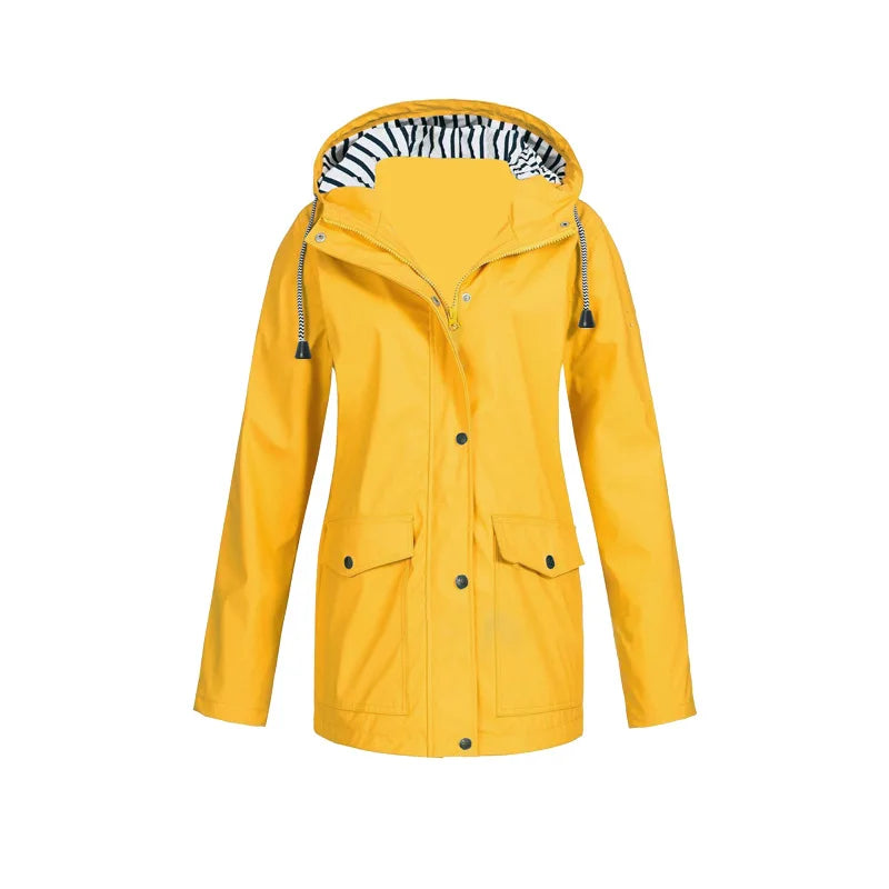 Women’s Rain Jacket - Waterproof Hooded Jacket - Fien