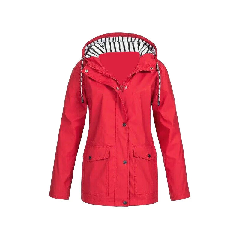Women’s Rain Jacket - Waterproof Hooded Jacket - Fien