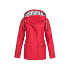 Women’s Rain Jacket - Waterproof Hooded Jacket - Fien
