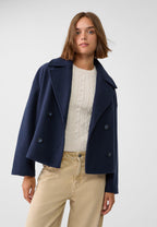 Women’s Short Coat - Double Breasted Classic Coat - Anna