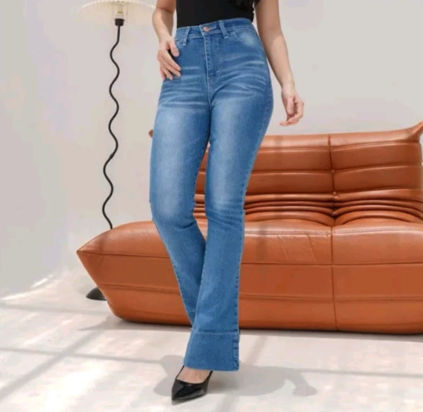 Women’s Flare Jeans - High Waist Slim Fit Denim - Zenzil