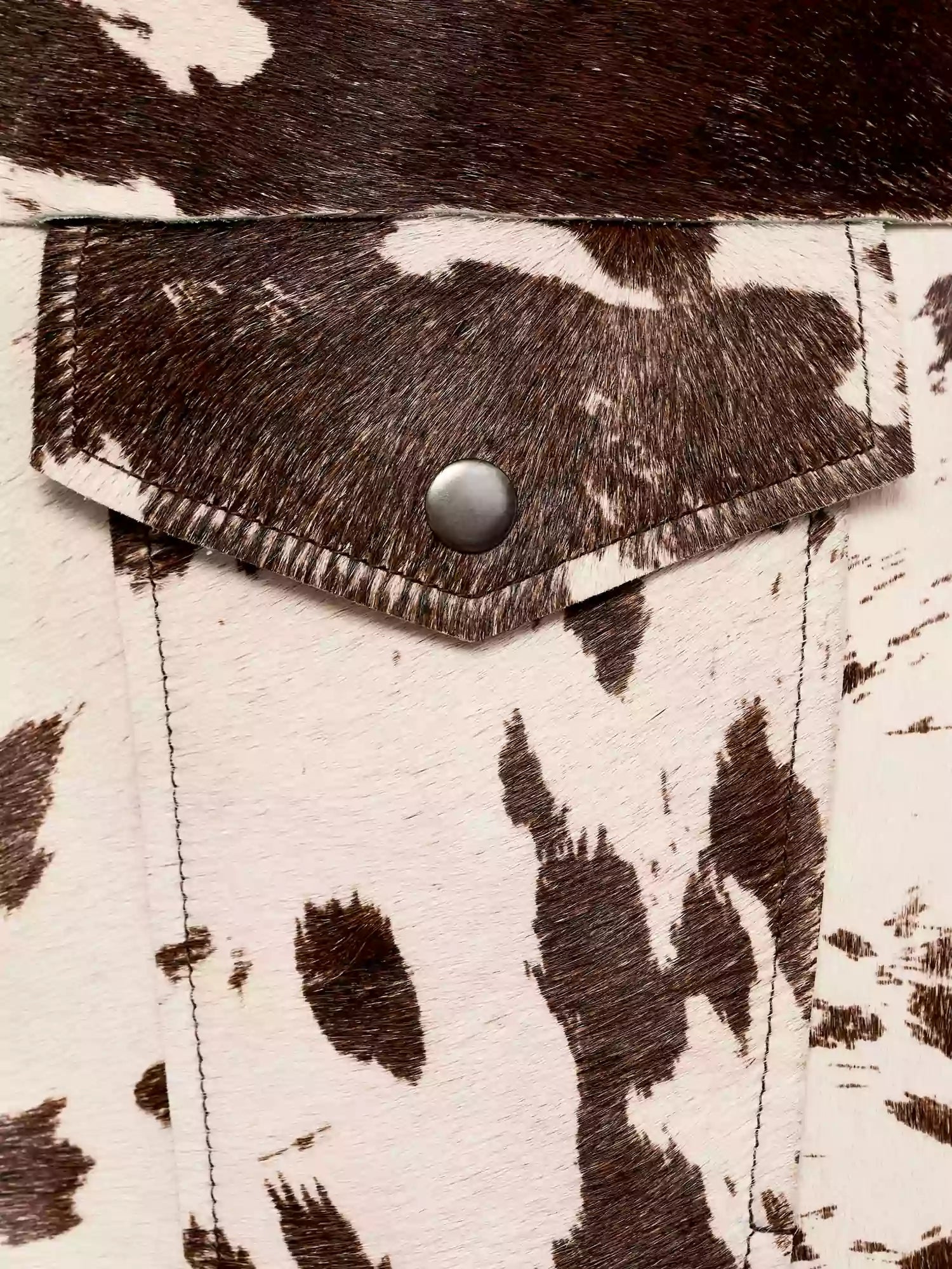 Women’s Printed Jacket - Cow Print Statement Jacket - Eva