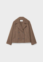 Women’s Short Coat - Double Breasted Classic Coat - Anna