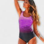 Women’s One Piece Swimsuit – Athletic Fit Swimwear – Lily