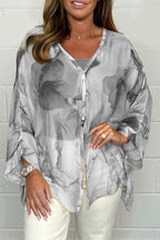Women’s Printed Blouse – Casual Everyday Blouse – Noa