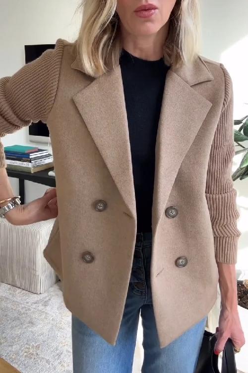 Women’s Tailored Blazer – Long Sleeve Button Front Style - Veronika
