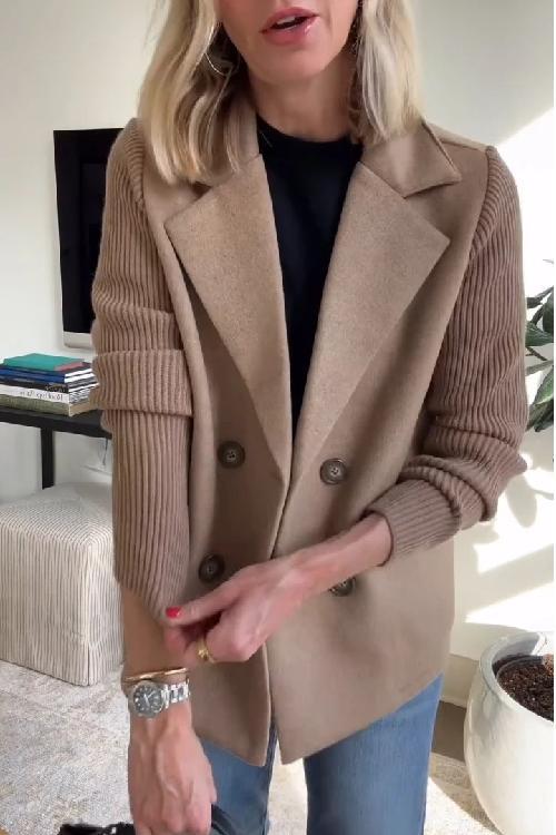 Women’s Tailored Blazer – Long Sleeve Button Front Style - Veronika