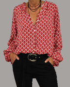 Women’s Boho Blouse – V-Neck Summer Blouse – Luna