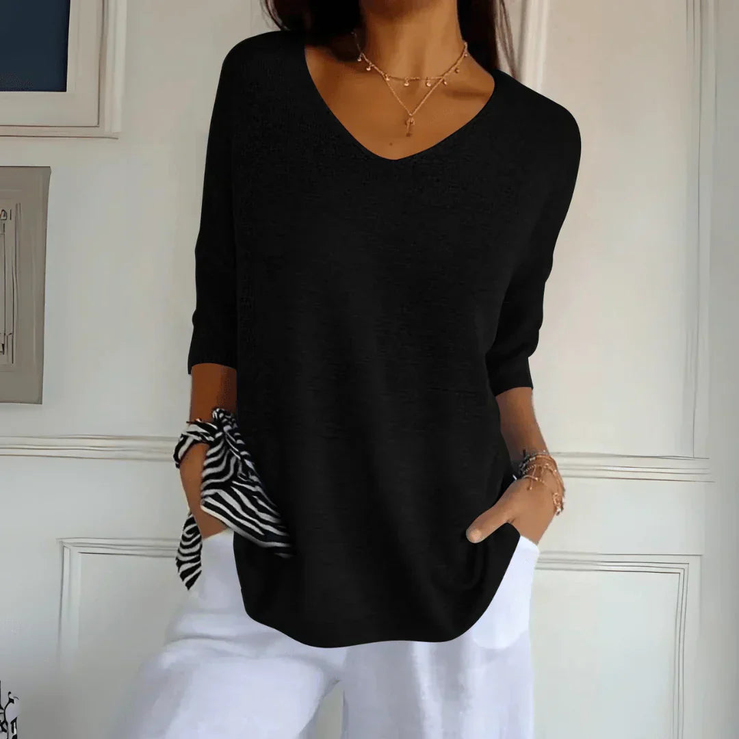 Women’s Casual Blouse – Relaxed Everyday Blouse – Nola