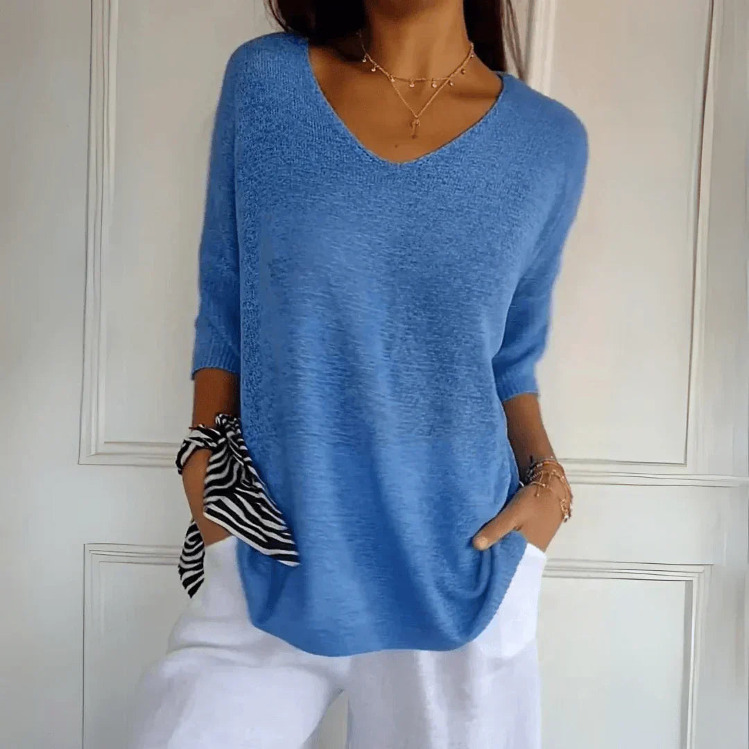 Women’s Casual Blouse – Relaxed Everyday Blouse – Nola