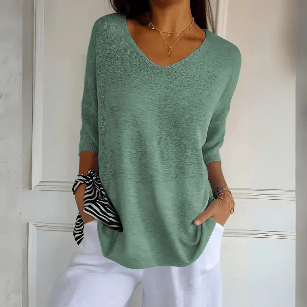 Women’s Casual Blouse – Relaxed Everyday Blouse – Nola