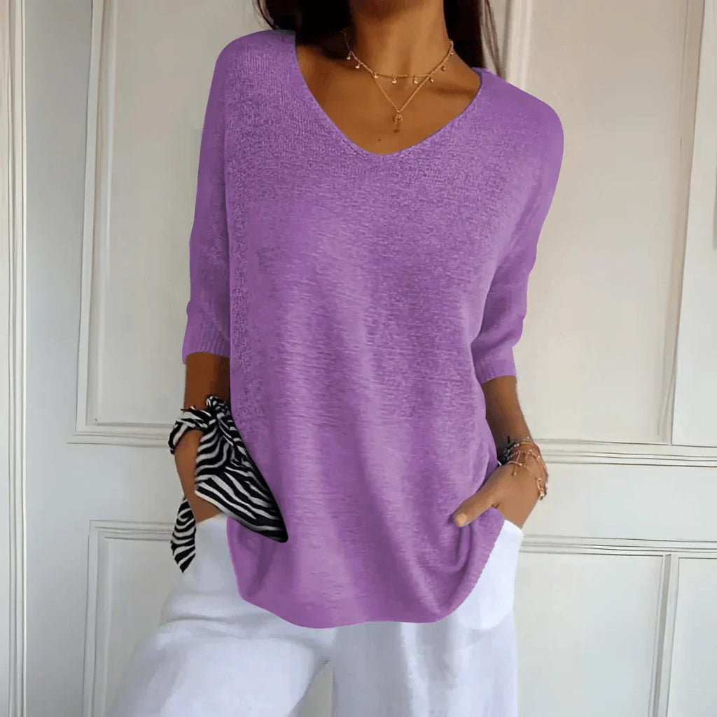 Women’s Casual Blouse – Relaxed Everyday Blouse – Nola