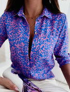 Women’s Lapel Blouse – Lightweight Summer Blouse – Kayla