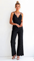 Women’s Lace Jumpsuit – Elegant Occasion Party Jumpsuit – Gabriella