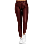 Women’s Slim Fit Pants - Mid Rise Casual Trousers - Phineas