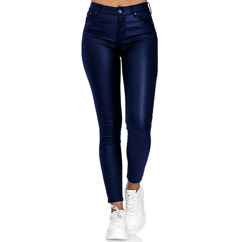 Women’s Slim Fit Pants - Mid Rise Casual Trousers - Phineas