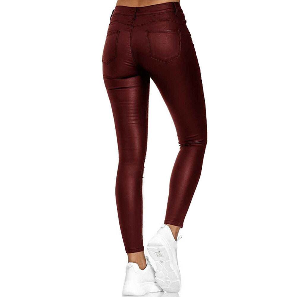 Women’s Slim Fit Pants - Mid Rise Casual Trousers - Phineas