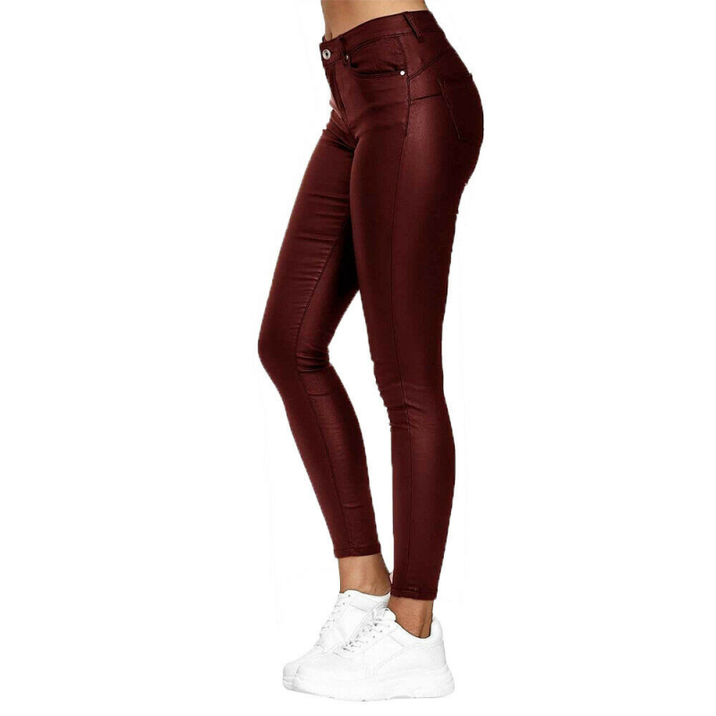 Women’s Slim Fit Pants - Mid Rise Casual Trousers - Phineas