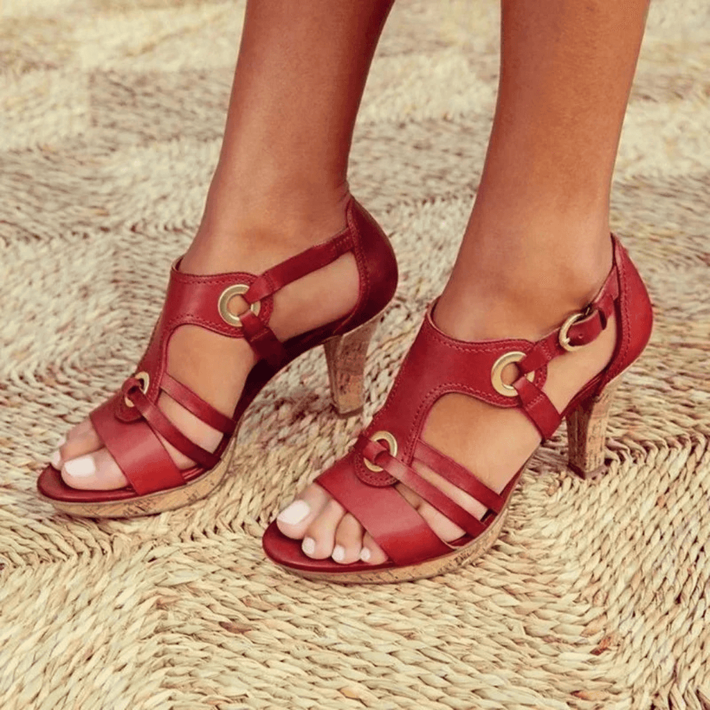 Women’s Heeled Sandals - Comfortable Elegant Style - BELLA