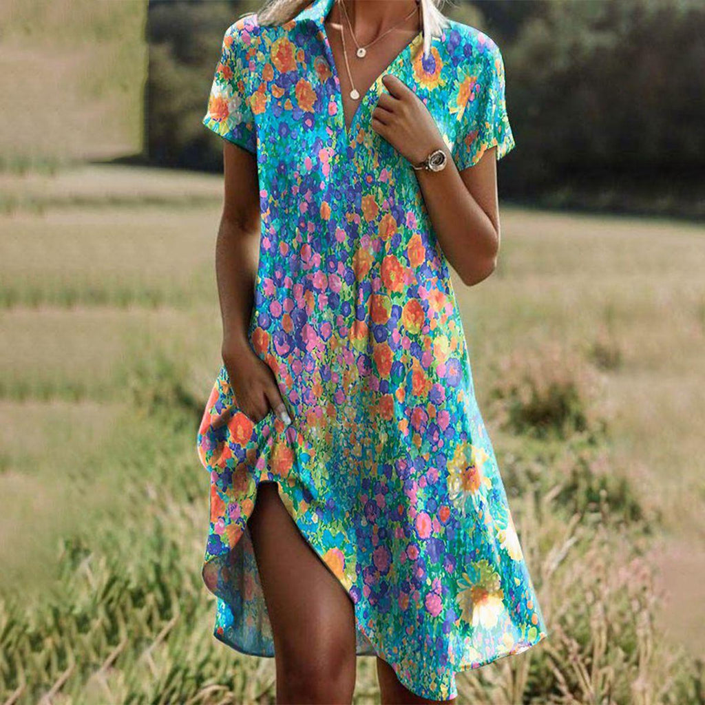 Women’s Boho Summer Dress – Flowy Lightweight Everyday Dress – Joanne