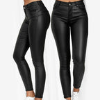 Women’s Slim Fit Pants - Mid Rise Casual Trousers - Phineas