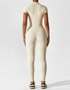 Women’s Bodysuit – Seamless Zip Sculpting Activewear Bodysuit – Lina