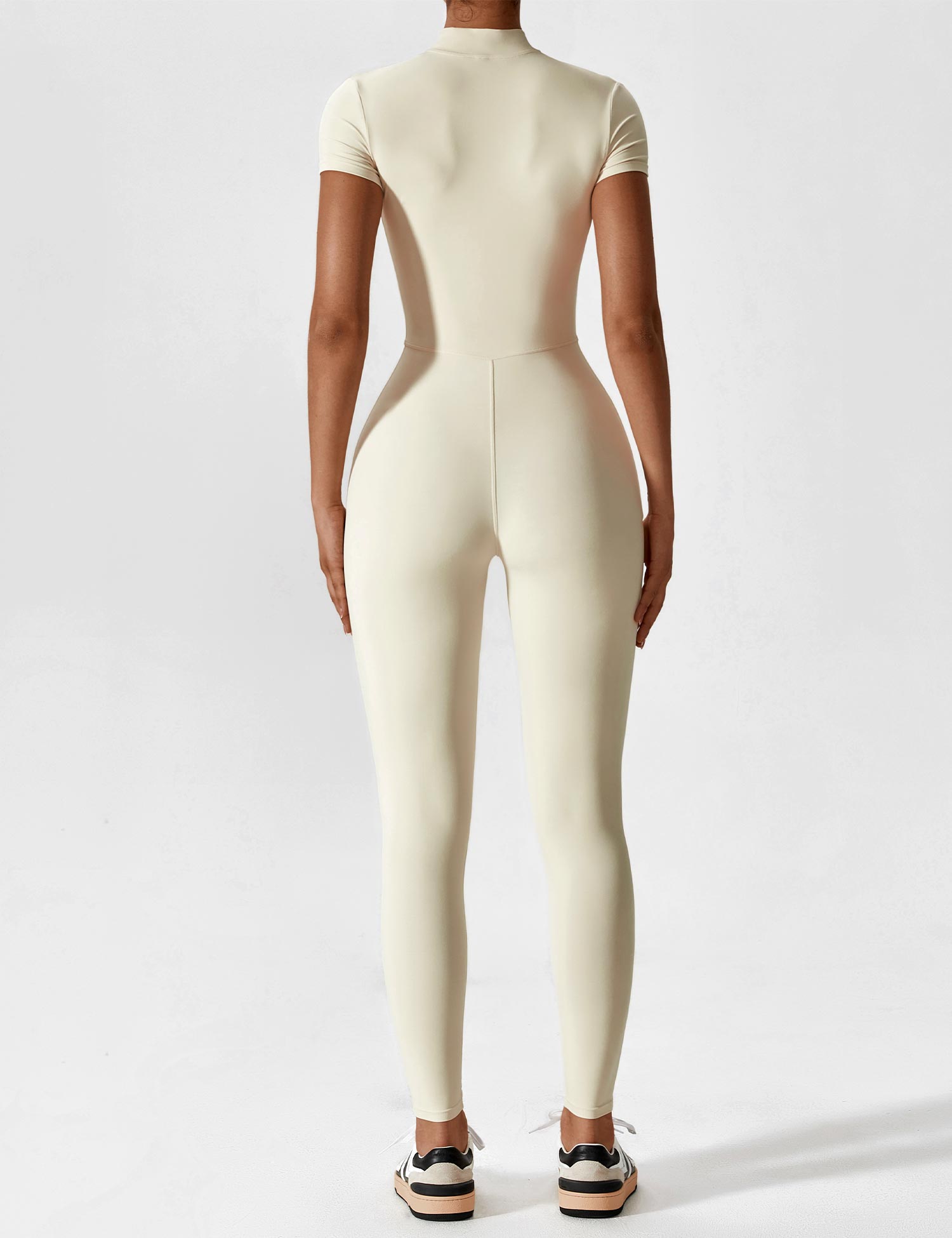 Women’s Bodysuit – Seamless Zip Sculpting Activewear Bodysuit – Lina