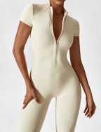 Women’s Bodysuit – Seamless Zip Sculpting Activewear Bodysuit – Lina