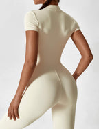 Women’s Bodysuit – Seamless Zip Sculpting Activewear Bodysuit – Lina
