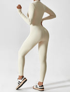 Women’s Bodysuit – Seamless Zip Sculpting Activewear Bodysuit – Lina