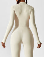Women’s Bodysuit – Seamless Zip Sculpting Activewear Bodysuit – Lina