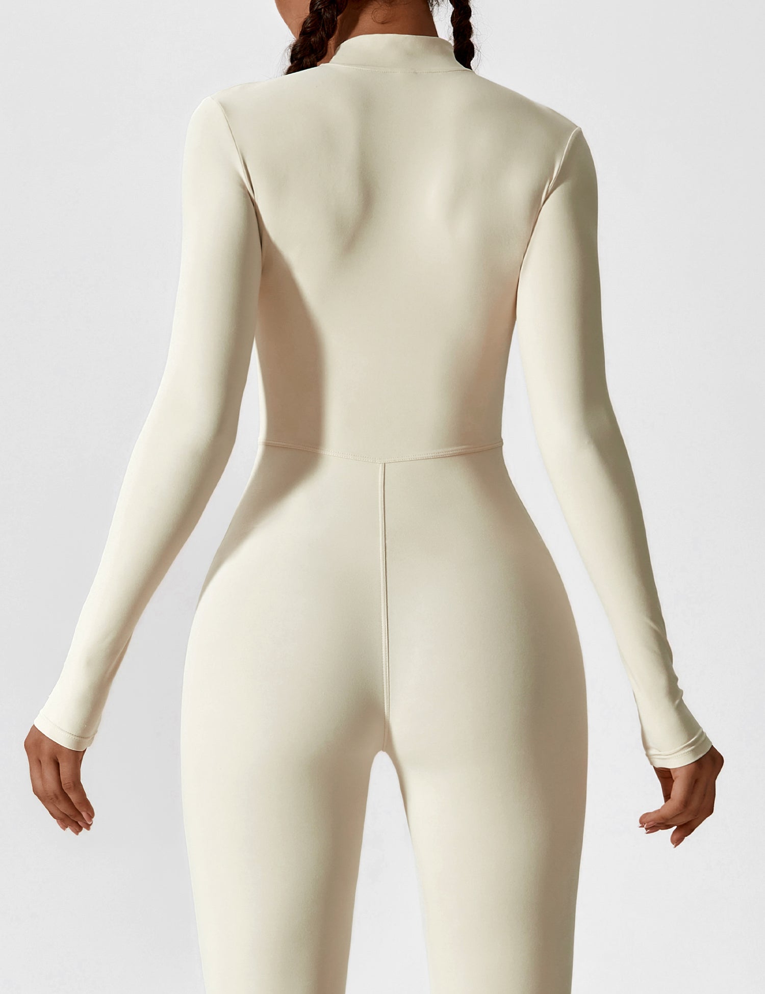 Women’s Bodysuit – Seamless Zip Sculpting Activewear Bodysuit – Lina