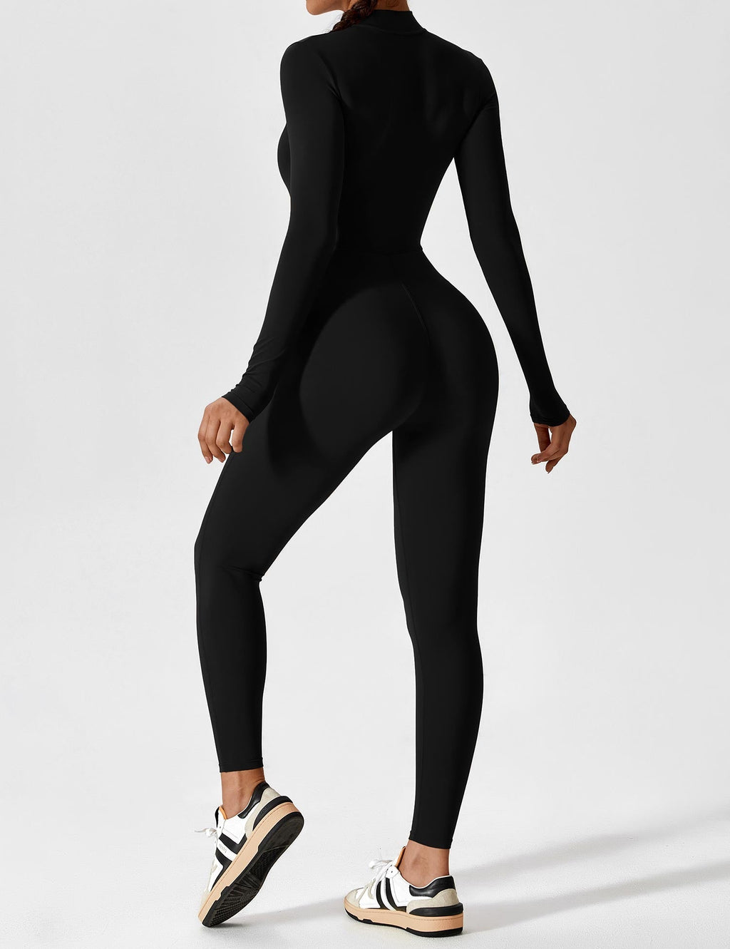 Women’s Bodysuit – Seamless Zip Sculpting Activewear Bodysuit – Lina