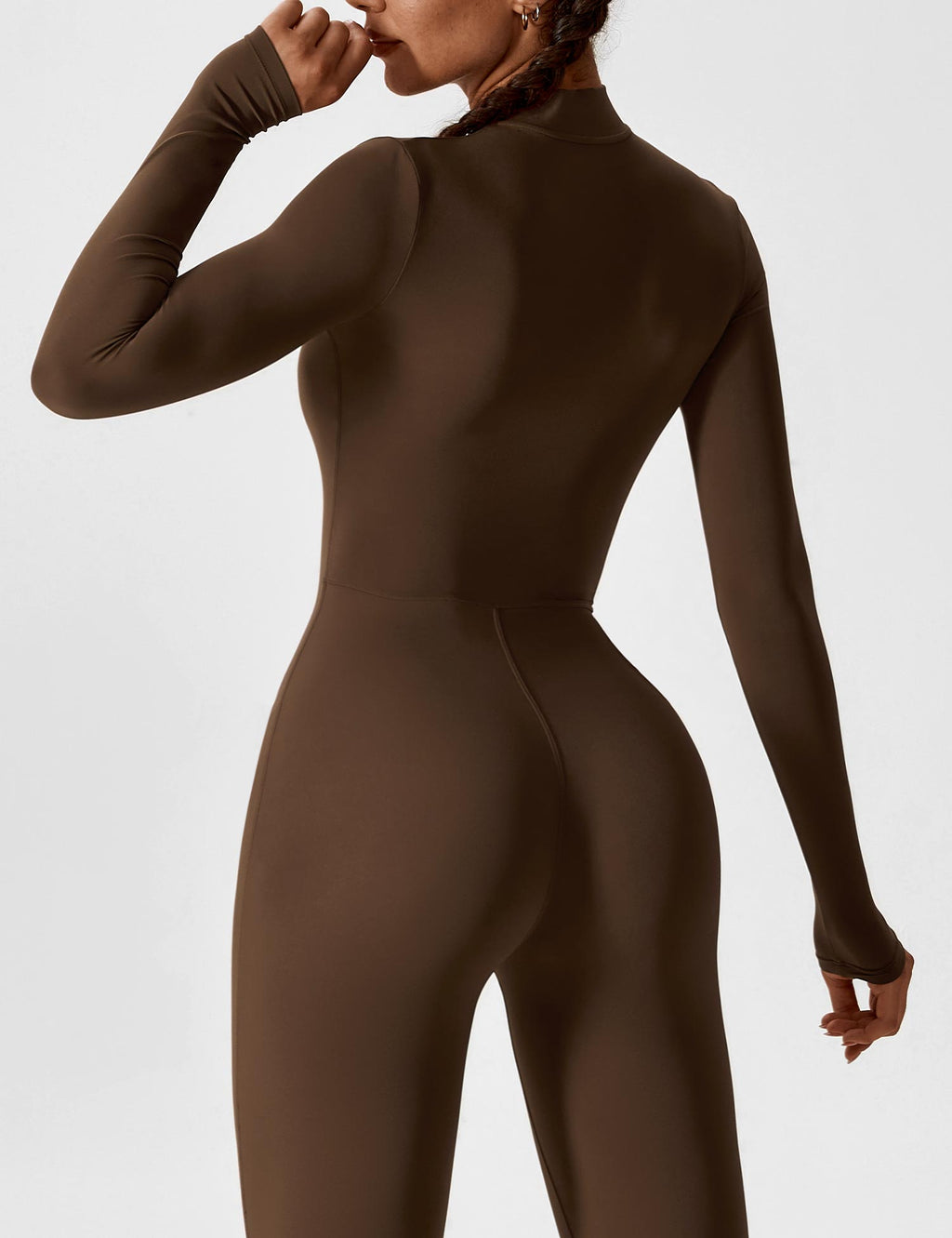 Women’s Bodysuit – Seamless Zip Sculpting Activewear Bodysuit – Lina