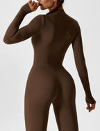 Women’s Bodysuit – Seamless Zip Sculpting Activewear Bodysuit – Lina