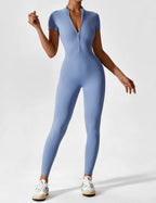 Women’s Bodysuit – Seamless Zip Sculpting Activewear Bodysuit – Lina