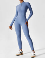 Women’s Bodysuit – Seamless Zip Sculpting Activewear Bodysuit – Lina