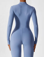Women’s Bodysuit – Seamless Zip Sculpting Activewear Bodysuit – Lina