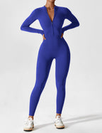 Women’s Bodysuit – Seamless Zip Sculpting Activewear Bodysuit – Lina