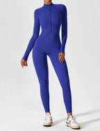 Women’s Bodysuit – Seamless Zip Sculpting Activewear Bodysuit – Lina